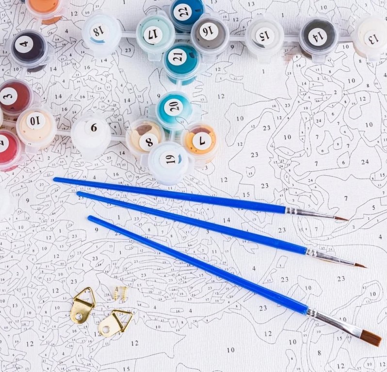 Pictură fermecătoare după numere - Cai